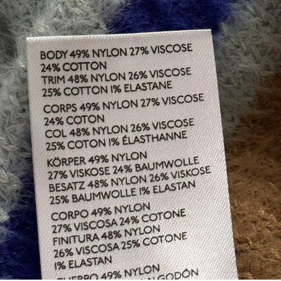 Urban Outfitters BDG Aden‎ Fuzzy Striped Sweater Vest Women's Size Small $59 - Picture 8 of 12